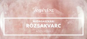 Madagaszkári rózsakvarc karkötő